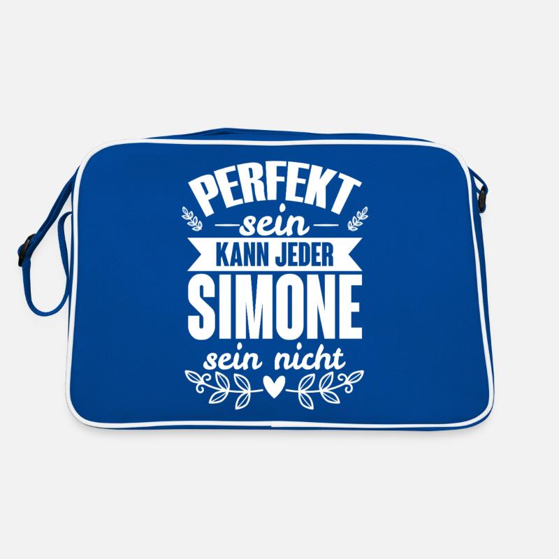 Simone - Perfekt Sein Kann Jeder Simone Nicht Retro Tasche