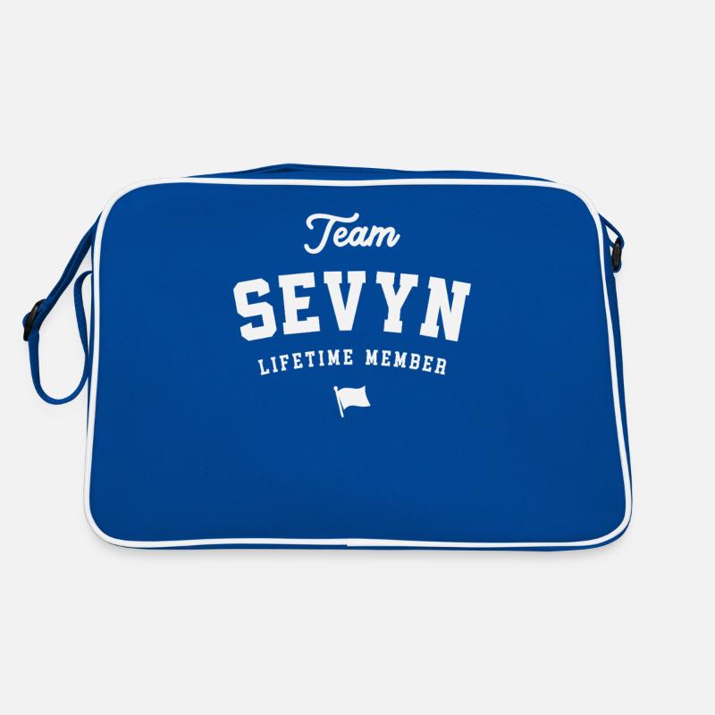 Team Sevyn Lebenslanges Mitglied Lustiger Name Sevyn Retro Tasche