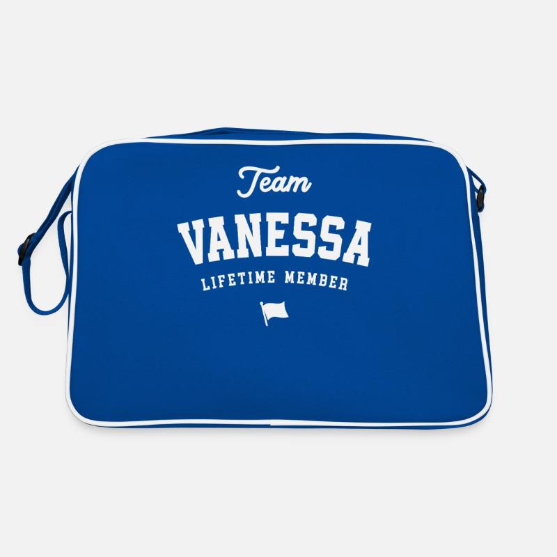 Team Vanessa Lebenslanges Mitglied Lustiger Name Vanessa Retro Tasche