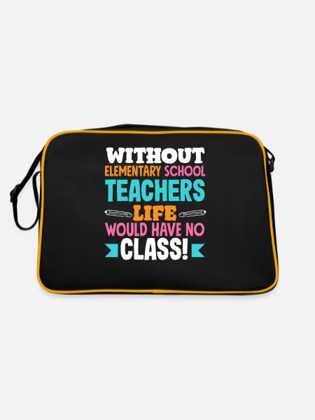Instituteur sans enseignant Vie sans classe - Sac Retro - noir/or - Dos