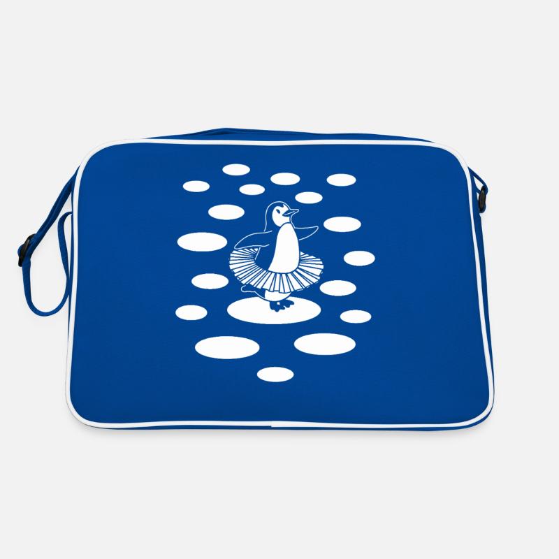 Penguin Ballet Dance on Retro Bag