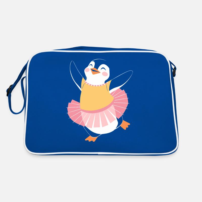 Dancing Penguin in Ballet Costume Joy Retro Bag