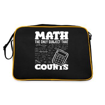 Cadeau de mathématiques pour professeur de mathématiques - Sac Retro - noir/or - Dos
