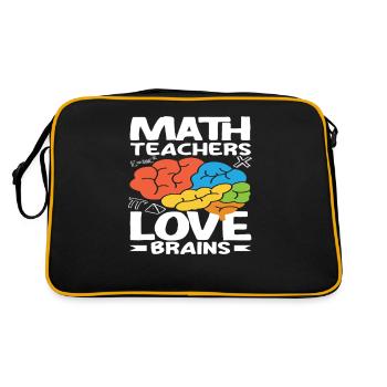 Cadeau de mathématiques pour professeur de mathématiques - Sac Retro - noir/or - Dos