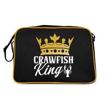 Crawfish Gifts - Retro Tasche - Schwarz/Gold - Hinten