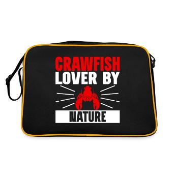 Crawfish Gifts - Retro Tasche - Schwarz/Gold - Hinten
