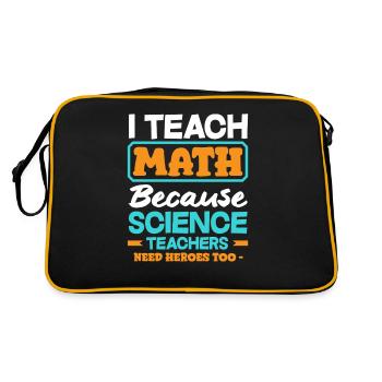 Cadeau de mathématiques pour professeur de mathématiques - Sac Retro - noir/or - Dos