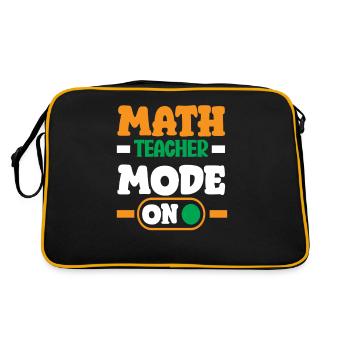 Cadeau de mathématiques pour professeur de mathématiques - Sac Retro - noir/or - Dos
