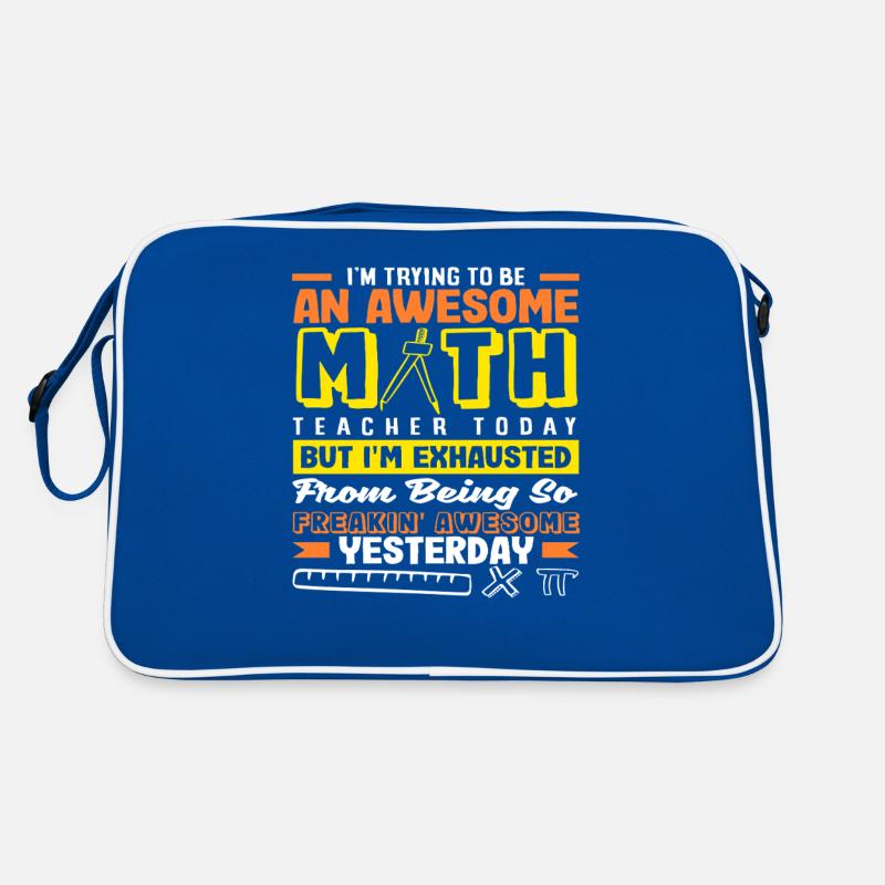 Mathe Lehrer Mathematik Geschenk Retro Tasche
