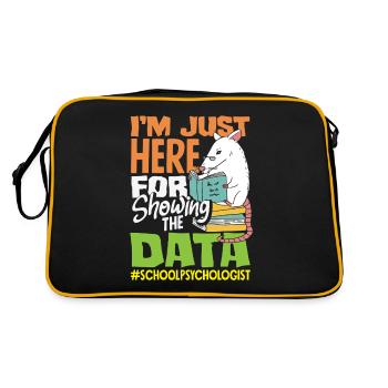 School Psych Counselor Psychology - Retro Bag - black/gold - Back