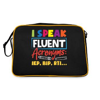 School Psych Counselor Psychology - Retro Bag - black/gold - Back