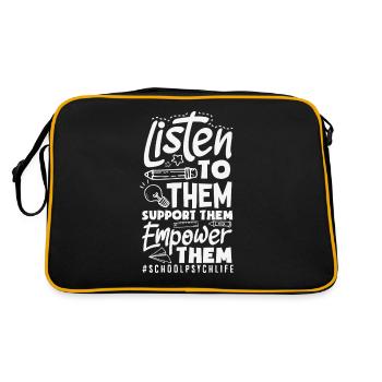Psychologie Conseillère Psychologique Scolaire - Sac Retro - noir/or - Dos