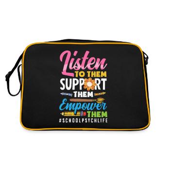 Psychologie Conseillère Psychologique Scolaire - Sac Retro - noir/or - Dos