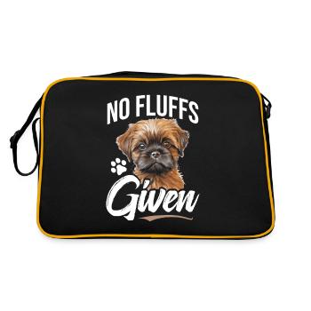 Brussels Griffon No Fluff Given - Retro Bag - black/gold - Back