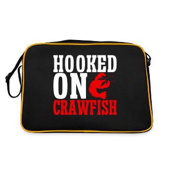 Crawfish Gifts - Retro Tasche - Schwarz/Gold - Hinten