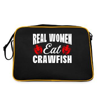 Crawfish Gifts - Retro Tasche - Schwarz/Gold - Hinten