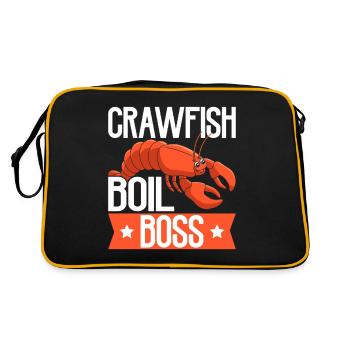 Crawfish Gifts - Retro Tasche - Schwarz/Gold - Hinten