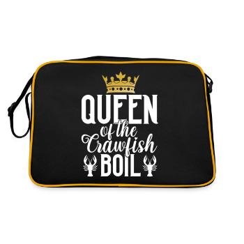 Crawfish Gifts - Retro Tasche - Schwarz/Gold - Hinten