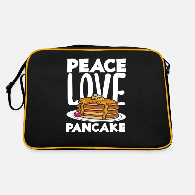 Peace Love Pancakes Plaisir du petit-déjeuner Sac Retro