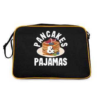 Pancakes and pyjamas Breakfast pleasure - Retro Bag - black/gold - Back