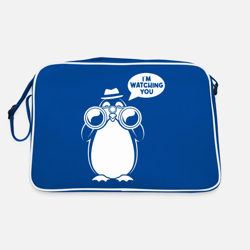 Sarcasmus: Ich Beobachte Dich Design Retro Tasche