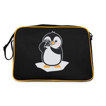 Photographie Pingouin pour les photographes Hobby Photography - Sac Retro - noir/or - Dos