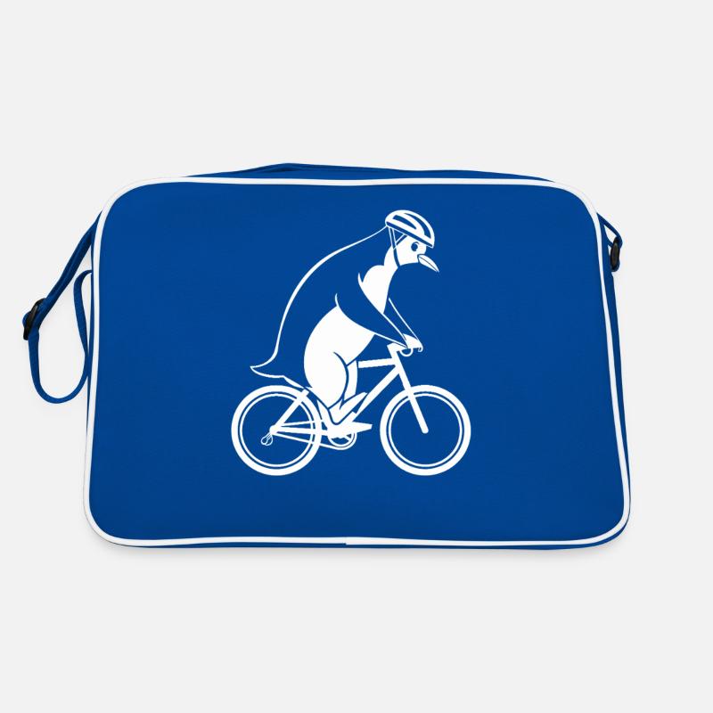 Pingouin à vélo pour les cyclistes Sac Retro