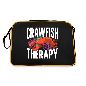 Crawfish Gifts - Retro Tasche - Schwarz/Gold - Hinten
