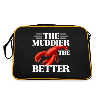 Crawfish Gifts - Retro Tasche - Schwarz/Gold - Hinten
