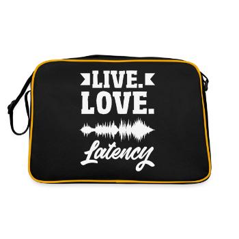 Funny Audiovisual Technician AV Tec - Retro Bag - black/gold - Back