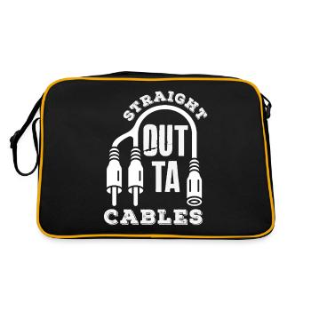 Funny Audiovisual Technician AV Tec - Retro Bag - black/gold - Back