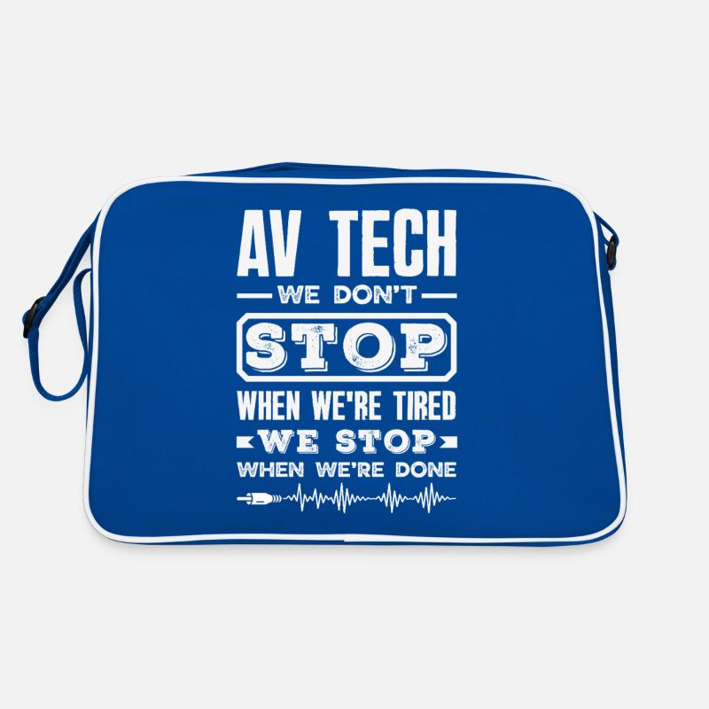 Drôle de technicien audiovisuel AV Tec Sac Retro