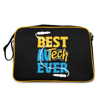 Funny Audiovisual Technician AV Tec - Retro Bag - black/gold - Back