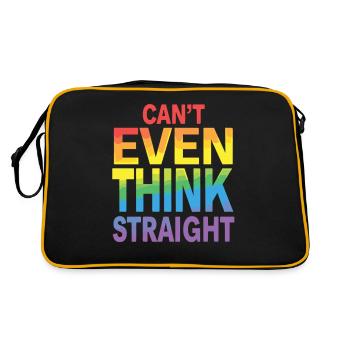 Pride LGBTQ Pride Rainbow Pride Gay Pride Lgbtq - Retro Bag - black/gold - Back