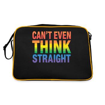 Pride LGBTQ Pride Rainbow Pride Gay Pride Lgbtq - Retro Bag - black/gold - Back