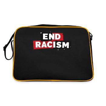 Antiracisme, égalité et diversité - Sac Retro - noir/or - Dos
