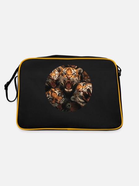 Tiger - Retro Tasche - Schwarz/Gold