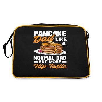 Des crêpes papa comme un papa normal - Sac Retro - noir/or - Dos