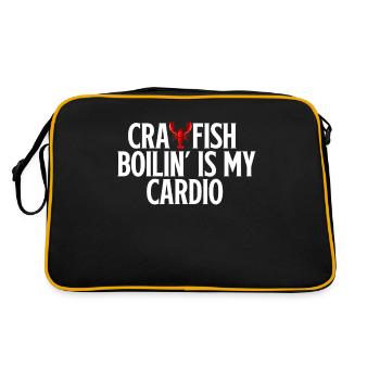 Crawfish Gifts - Retro Tasche - Schwarz/Gold - Hinten