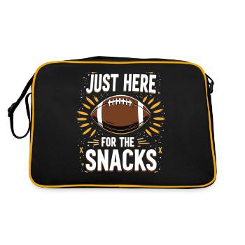 Football Snack Fan Footballer Football Fans - Retro Bag - black/gold - Back