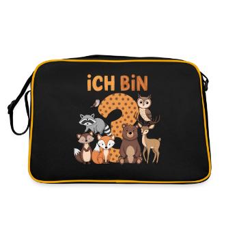 3rd Birthday 3 Years Forest Animals Forest Animals - Retro Bag - black/gold - Back