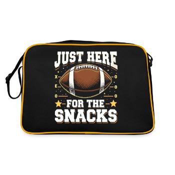 Football Snack Fan Footballer Football Fans - Retro Bag - black/gold - Back