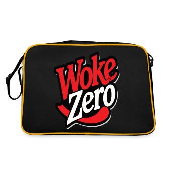 WOKE ZERO Design anti-wroke ironique - Sac Retro - noir/or - Dos