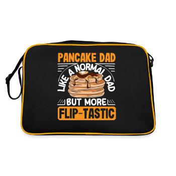 Papa crêpe plus que papa normal - Sac Retro - noir/or - Dos
