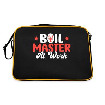 Crawfish Gifts - Retro Tasche - Schwarz/Gold - Hinten