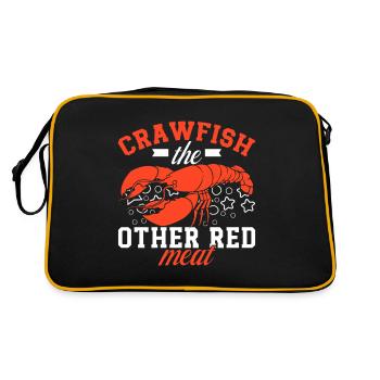 Crawfish Gifts - Retro Tasche - Schwarz/Gold - Hinten