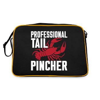 Crawfish Gifts - Retro Tasche - Schwarz/Gold - Hinten