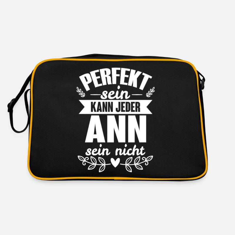 Ann - Perfekt Sein Kann Jeder Ann Sein Nicht Retro Tasche