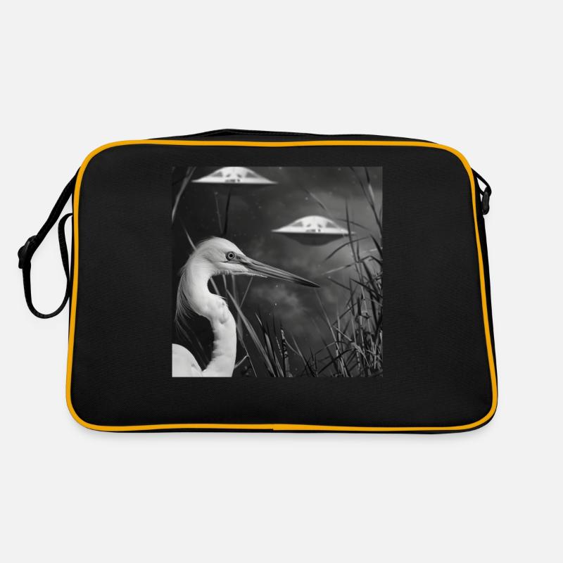 Reiher Vogel Retro Tasche