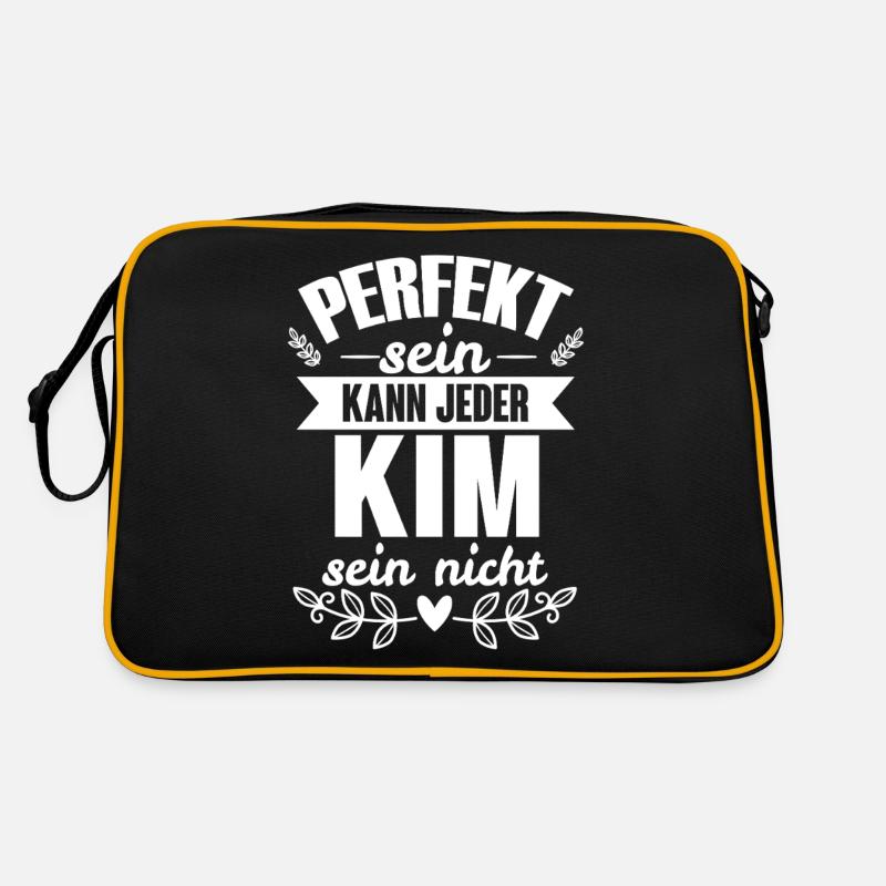 Kim - Perfekt Sein Kann Jeder Kim Sein Nicht Retro Tasche
